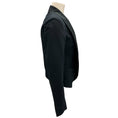 Load image into Gallery viewer, Isabel Marant Black Satin Trimmed Tuxedo-Style Cotton and Linen Jacket
