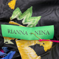 Load image into Gallery viewer, Rianna + Nina Black Multi Printed Sleeveless Silk Top