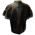 Load image into Gallery viewer, RED Valentino Black Leather Short Sleeve Top with Silver Studs