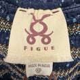 Load image into Gallery viewer, Figue Kizzy Navy Peony Puff Sleeve Smocked Mini Dress