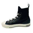 Load image into Gallery viewer, Christian Dior Black Walk'n'Dior Technical Knit and Leather High Top Sneakers
