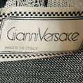 Load image into Gallery viewer, Gianni Versace RARE Vintage Black / White Polka Dot Patterned Short Sleeved Sheer Knit Top
