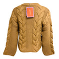 Load image into Gallery viewer, La DoubleJ Solid Brown Chunky Wool Portrait Cardigan