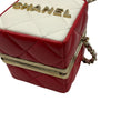 Load image into Gallery viewer, Chanel 2023 White / Red / Gold Hardware Mini Vanity Box Handbag