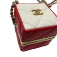 Load image into Gallery viewer, Chanel 2023 White / Red / Gold Hardware Mini Vanity Box Handbag
