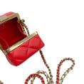 Load image into Gallery viewer, Chanel 2023 White / Red / Gold Hardware Mini Vanity Box Handbag