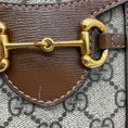 Load image into Gallery viewer, Gucci Brown Monogram GG Horsebit 1955 Supreme Coated Canvas Flap Mini Crossbody Bag