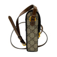 Load image into Gallery viewer, Gucci Brown Monogram GG Horsebit 1955 Supreme Coated Canvas Flap Mini Crossbody Bag