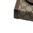 Load image into Gallery viewer, Gucci Brown Monogram GG Horsebit 1955 Supreme Coated Canvas Flap Mini Crossbody Bag