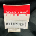 Load image into Gallery viewer, Oscar de la Renta Studio Vintage Black Embellished Velvet and Satin Cocktail Dress