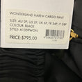 Load image into Gallery viewer, Zimmermann Black Wonderland Satin Harem Drawstring Cargo Pant