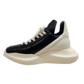 Load image into Gallery viewer, Rick Owens Black / Milk Leather Geth Runner Sneakers