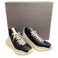 Load image into Gallery viewer, Rick Owens Black / Milk Leather Geth Runner Sneakers