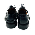 Load image into Gallery viewer, Lanvin Navy Blue Leather Derby Shoes with Straps