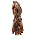 Load image into Gallery viewer, Etro Black Multi Paisley Printed Ruffled Wool Dress