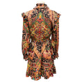 Load image into Gallery viewer, Etro Black Multi Paisley Printed Ruffled Wool Dress