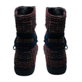 Load image into Gallery viewer, Chanel Navy / Red CC Logo Tweed Ankle Boots