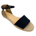 Load image into Gallery viewer, Charlotte Olympia Black / Gold Metallic Espadrille Ankle Strap Sandals
