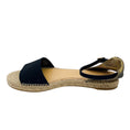 Load image into Gallery viewer, Charlotte Olympia Black / Gold Metallic Espadrille Ankle Strap Sandals