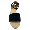 Load image into Gallery viewer, Charlotte Olympia Black / Gold Metallic Espadrille Ankle Strap Sandals