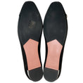 Load image into Gallery viewer, Aquazzura Black Satin Parisina Crystal Ballet Flats