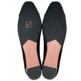 Load image into Gallery viewer, Aquazzura Black Satin Parisina Crystal Ballet Flats