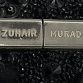 Load image into Gallery viewer, Zuhair Murad Black Sequin and Bead Embellished Evening Clutch with Box Chain Strap