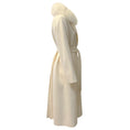 Load image into Gallery viewer, Diomi Ivory Wool / Cashmere Coat with Fur Collar