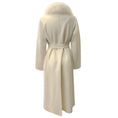 Load image into Gallery viewer, Diomi Ivory Wool / Cashmere Coat with Fur Collar
