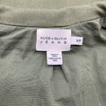 Load image into Gallery viewer, Alice + Olivia Army Green Russo Patchwork Military Coat