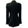 Load image into Gallery viewer, Cinq à Sept Black Estelle Paisley Love Letter Embroidered Crepe Blazer