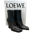 Load image into Gallery viewer, Loewe Black / Brown Two Tone Leather Onda Boots