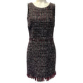 Load image into Gallery viewer, Dolce & Gabbana Burgundy / Grey Tweed Sleeveless Dress
