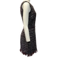 Load image into Gallery viewer, Dolce & Gabbana Burgundy / Grey Tweed Sleeveless Dress