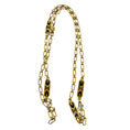 Load image into Gallery viewer, Givenchy Vintage Black / Brown GG Logo Enamel and Gold-tone Chain Sautoir Necklace