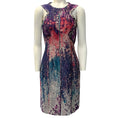 Load image into Gallery viewer, J. Mendel Purple / Teal Silk Sleeveless Dress