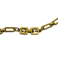 Load image into Gallery viewer, Givenchy Vintage Black / Brown GG Logo Enamel and Gold-tone Chain Sautoir Necklace