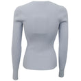 Load image into Gallery viewer, Alexander McQueen Light Blue Cold Shoulder Ribbed Cardigan