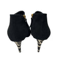 Load image into Gallery viewer, Giuseppe Zanotti Black Calf Hair Zebra Heel Suede Booties