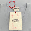 Load image into Gallery viewer, Alexander McQueen Light Blue Cold Shoulder Ribbed Cardigan