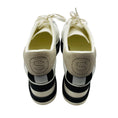 Load image into Gallery viewer, Stella McCartney White / Silver Star Elyse Faux Leather Platform Derby Sneakers
