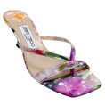 Load image into Gallery viewer, Jimmy Choo Multi Silk Maelie 70 Mule Sandals