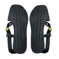 Load image into Gallery viewer, Bottega Veneta Black / Yellow Embroidered Leather Flat Sandals