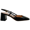 Load image into Gallery viewer, Gianvito Rossi Black Patent Leather Square Toe Slingback Pumps