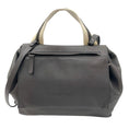 Load image into Gallery viewer, Brunello Cucinelli Charcoal Grey Monili Bead Embellished Leather Handbag