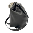 Load image into Gallery viewer, Brunello Cucinelli Charcoal Grey Monili Bead Embellished Leather Handbag
