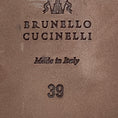 Load image into Gallery viewer, Brunello Cucinelli Taupe Monili Bead Embellished Mesh and Suede Slingback Flats