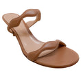 Load image into Gallery viewer, Gianvito Rossi Praline Scalloped Double Strap Sandals
