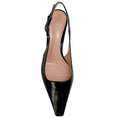 Load image into Gallery viewer, Gianvito Rossi Black Leather Lindsay Slingback Pumps