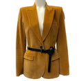 Load image into Gallery viewer, Barbara Bui Camel Cotton Corduroy Belted Blazer